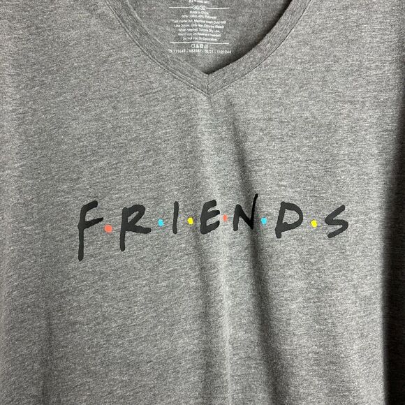 Friends Women's Logo Short Sleeve Graphic T-Shirt Gray Size 30/32 - Picture 4 of 4